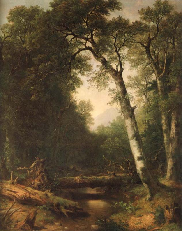 Asher Brown Durand Ein Bach im  Wald China oil painting art